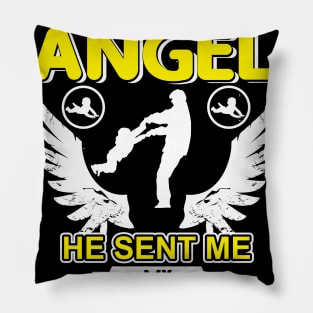 Father and son gift slogan present birthday Pillow