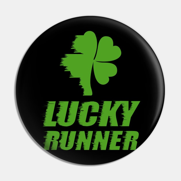 Lucky Runner St. Patricks Day Pin by KsuAnn