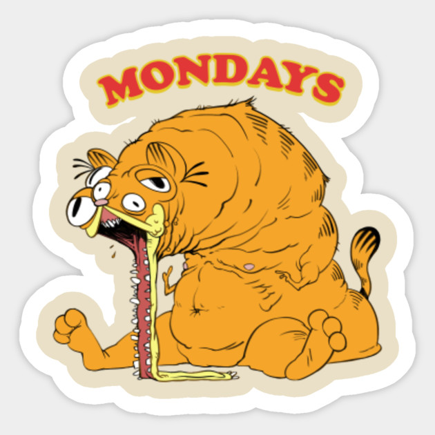 Garfield Mondays - Garfield - Sticker