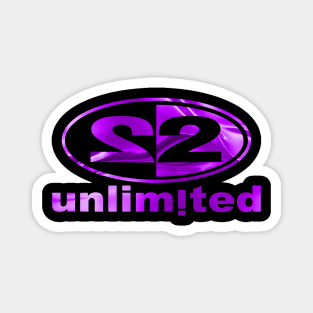 2 UNLIMITED - purple gold collector edition dance music 90s Magnet