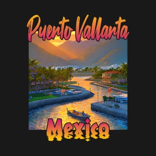 Puerto Vallarta at sunset T-Shirt