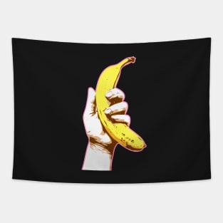 Hand with Banana | Pop Art Tapestry