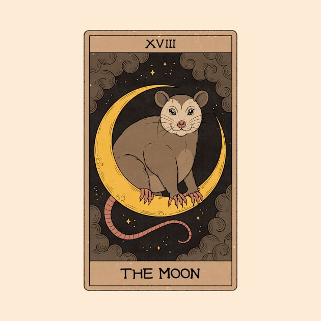 The Moon - Possum Tarot by thiagocorrea