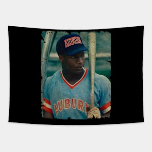 Bo Jackson in Auburn Tigers baseball Tapestry