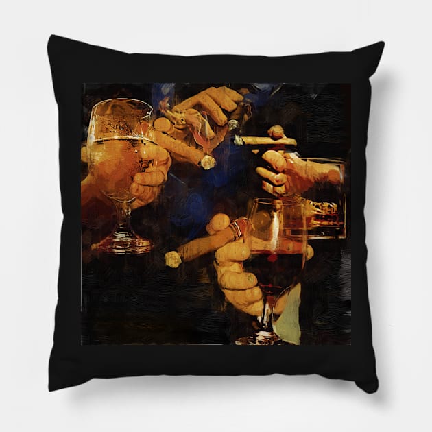 Social hour Pillow by mursart68