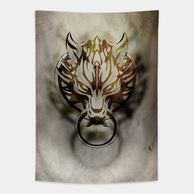 Fenrir FFVII Tapestry by mcashe_art