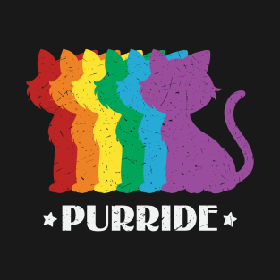 Gay Cat Purride T-Shirt