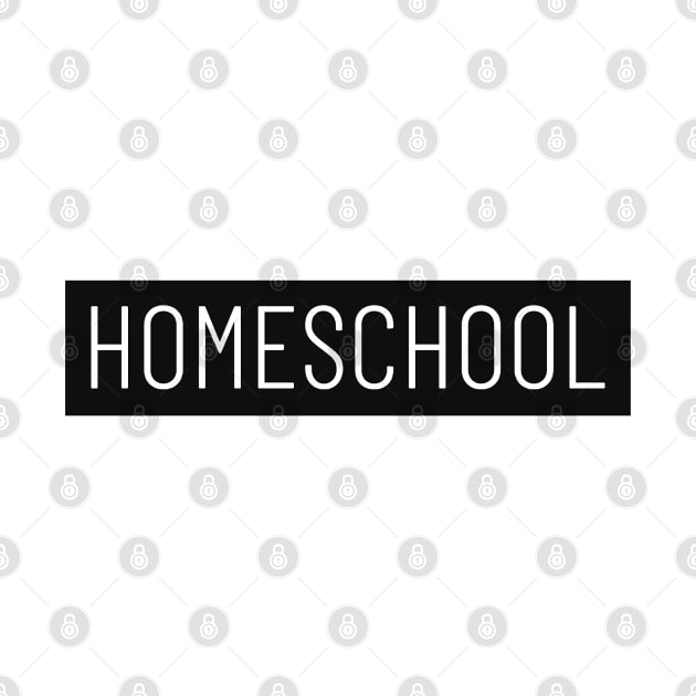 Homeschool Block Label Black by BeeDesignzzz