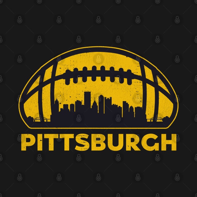 Pittsburgh Football Skyline by darklordpug