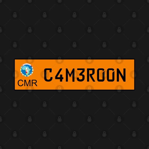 Cameroon car license plate by Travellers