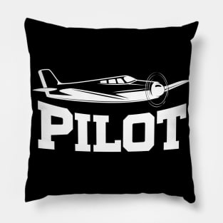 Vintage Pilot Aviation Pillow