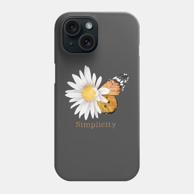 Simplicity Butterfly Monarch Phone Case by LylaLace Studio