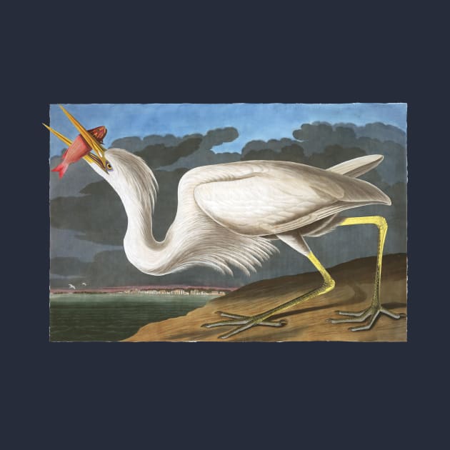 Audubon Great White Heron by Dystopianpalace