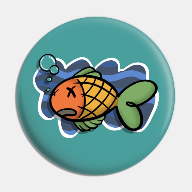 Zombie Fish Pin by SisterSpyder923