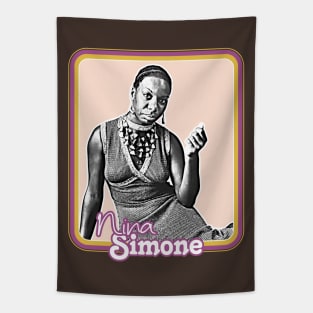 Nina Simone //// Retro Fan Art Design Tapestry