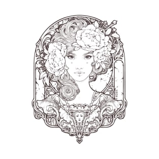 Flora Maiden (line art) T-Shirt