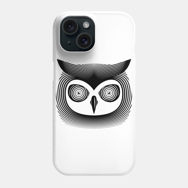 Hypno Owl Phone Case by AxiomDesign