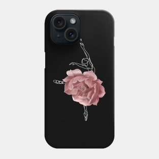 Ballet Dancer Ballerina Dance Floral Roses Phone Case