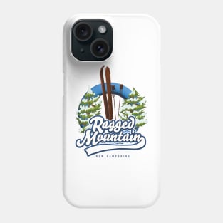 Ragged Mountain New Hampshire ski logo Phone Case