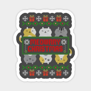 Meowrry Christmas Magnet