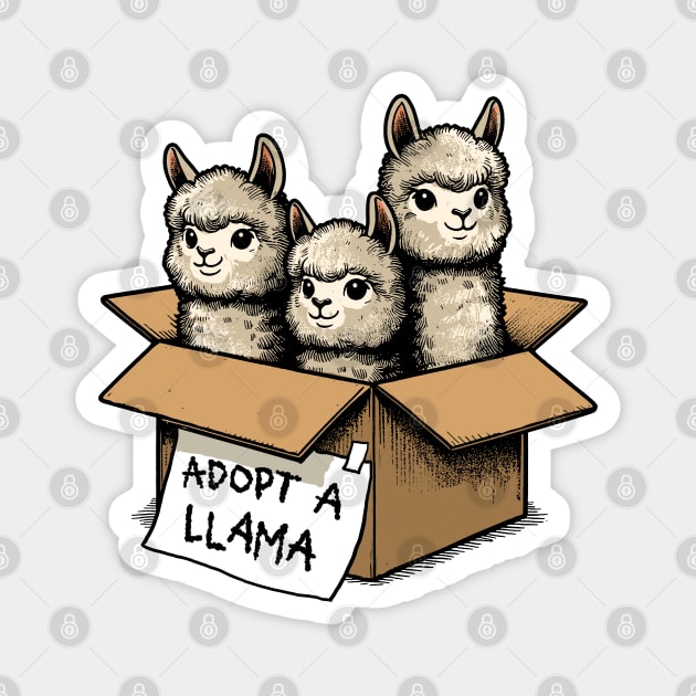 Adopt a Llama Magnet by GoshWow®