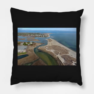 Ridgevale Beach by Drone Pillow