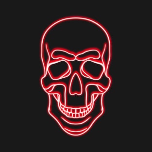 skull, neon sign T-Shirt