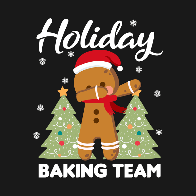 Holiday Baking Dabbing Gingerbread Christmas Gift by 2blackcherries