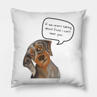Hungry, Hungry, Doxie Pillow