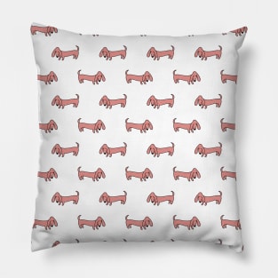 Rose Dachshund Pattern Pillow