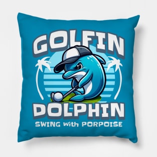 Golfin Dolphin Swing With Porpoise Pillow