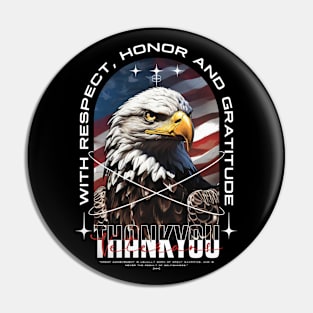 Eagle Memorial Day Pin