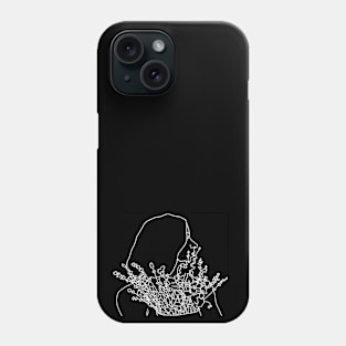 Girl with flowers Phone Case