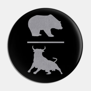 Bear Bull Pin