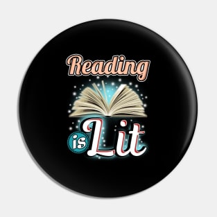 Reading is lit Pin