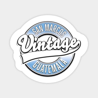 San Marcos Guatemala vintage logo Magnet