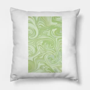 Pale green holographic Pillow