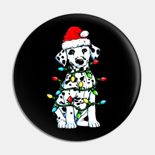 Dalmatian Christmas Tree Pin