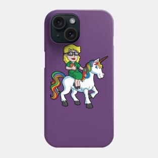 School Teacher Riding Unicorn Magical Back To School Phone Case