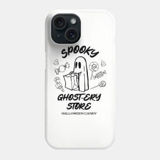 Funny Spooky Ghost Grocery Store Spooky Mom Girl For Halloween Candy Phone Case