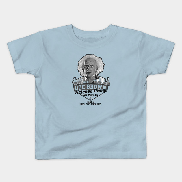 Back To The Future Movie Red White /& Blue McFly Brown Adult T Shirt