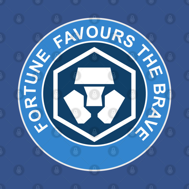 Disover Crypto com Fortune Favours the Brave - Crypto Com - T-Shirt