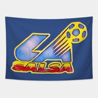 Los Angeles Salsa Soccer Tapestry