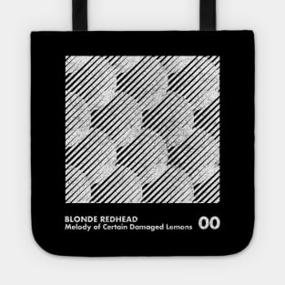 Blonde Redhead / Minimal Graphic Design Artwork Tote