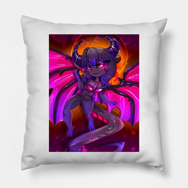 Dragon girl Pillow by rocioam7