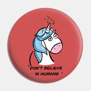 Funny unicorn Pin