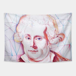 Louis Antoine Portrait | Louis Antoine Artwork | Line Art Tapestry