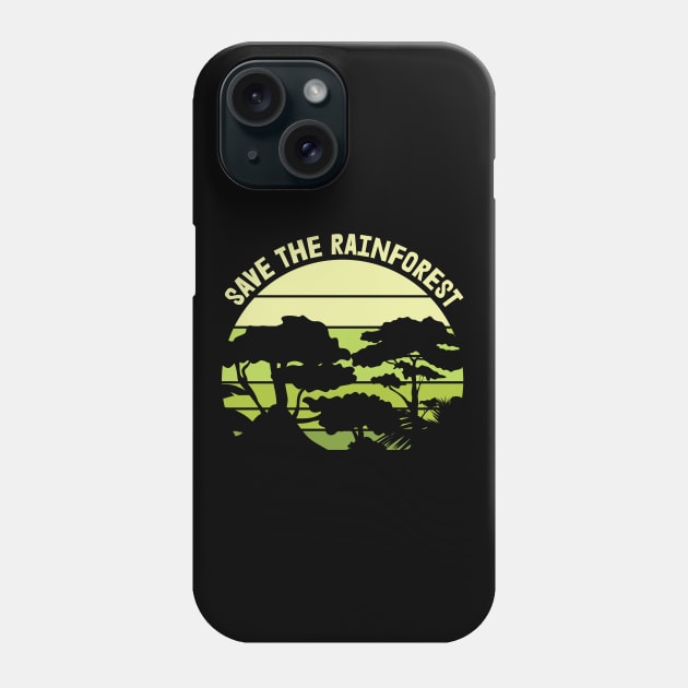 Save the Rainforest Nature Earth Day Phone Case by busines_night