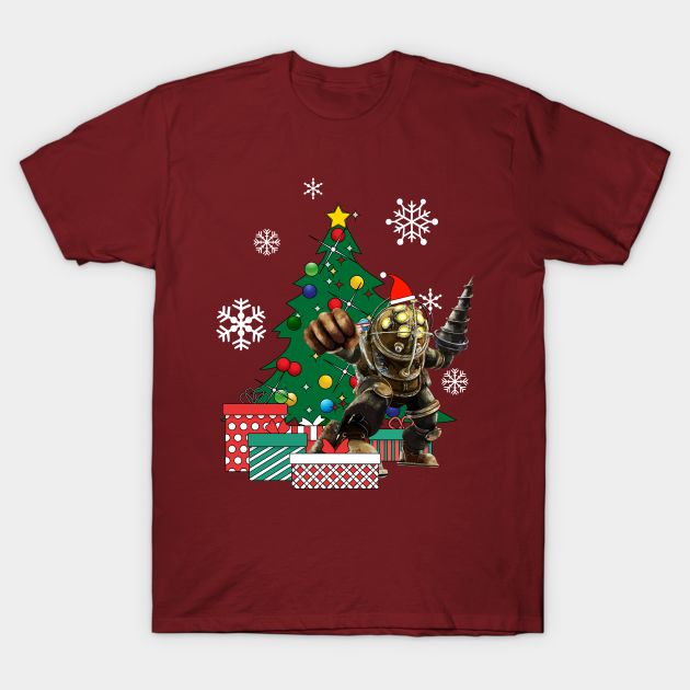 Big Daddy BioShock Around The Christmas Tree - Bioshock - T-Shirt