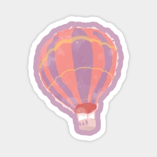 Hot Air Balloon in Watercolor Magnet